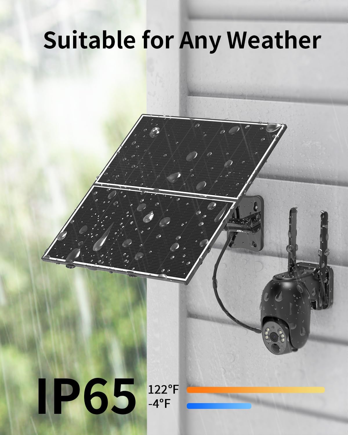 20W Solar Security Cameras Wireless Outdoor